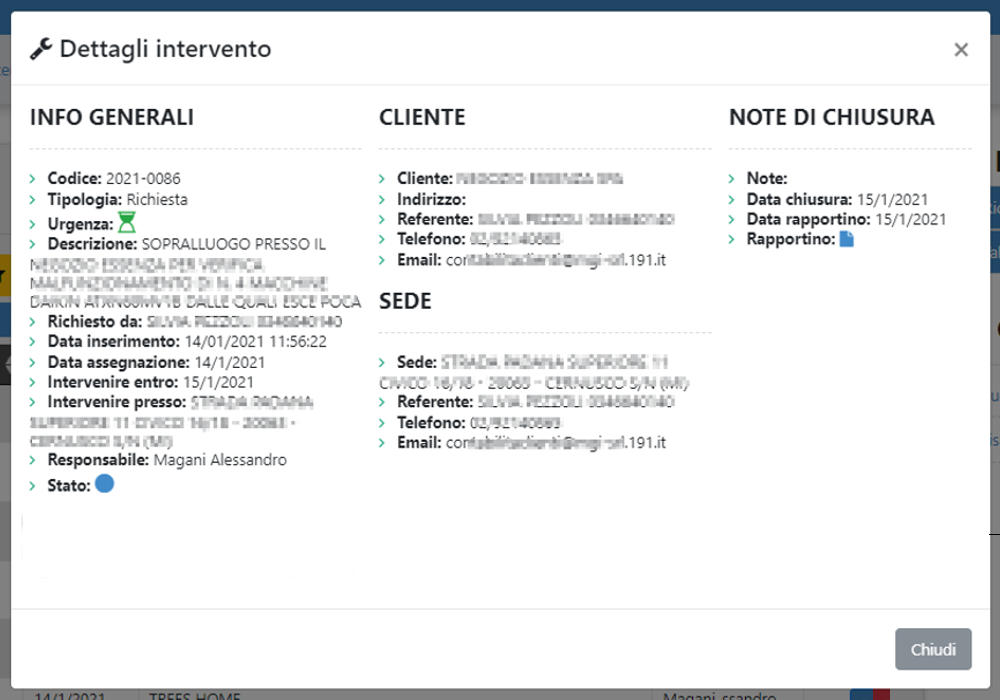 Dettaglio intervento